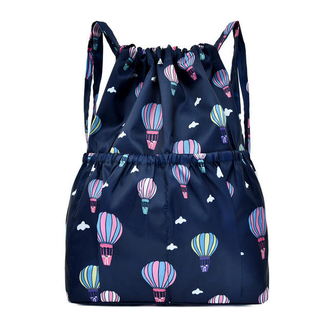 물병 홀더가 있는 러닝 스포츠 졸라매는 끈 나일론 방수 배낭