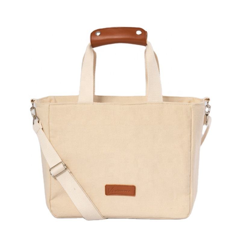 여행용 친환경 캔버스점심 휴대용 절연 코튼 토트 쿨러 백