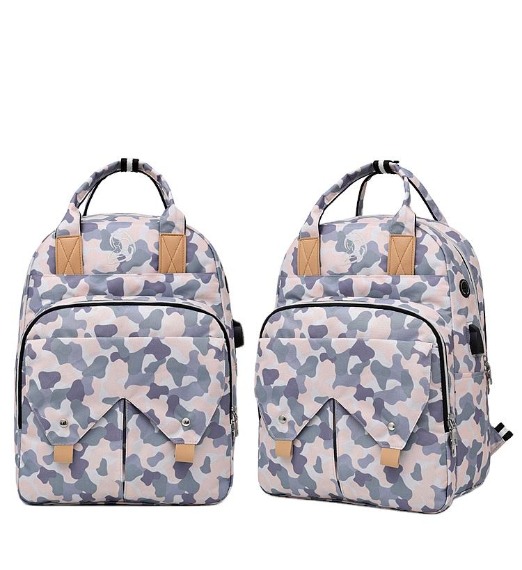 대용량 및 세련된  다기능 여행 가방 아기 기저귀 변경 가방