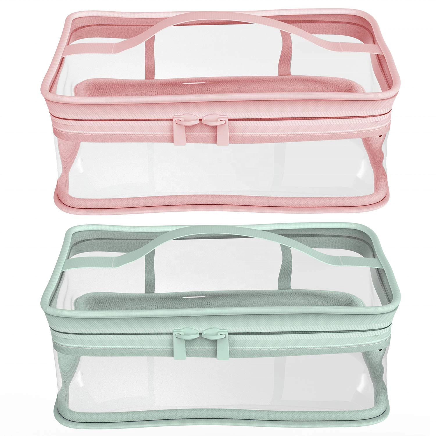 투명 방수 레이디 세면 용품 가방