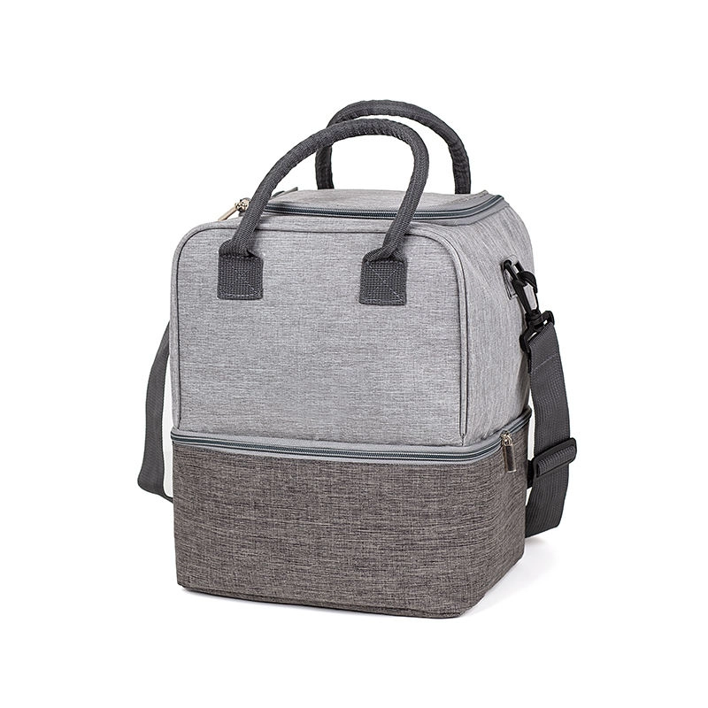 이중 구획 헤비 듀티 알루미늄 호일 절연 열 쿨러 토트 백