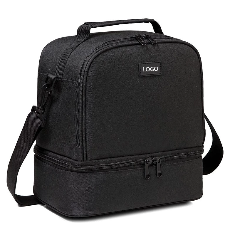 음식과 음료를 위해 절연된 휴대용 지퍼 냉각기 점심 가방