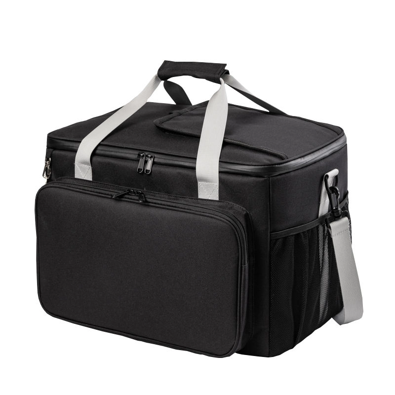 해변 피크닉 접을 수있는 부드러운 양면 점심 가방