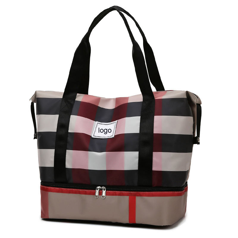 신발 수납칸이 있는 맞춤형 여성용 여행용 더플 백 