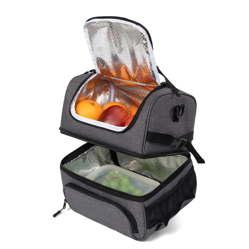 2 구획 성인 누수 방지 냉각기 절연 가방 