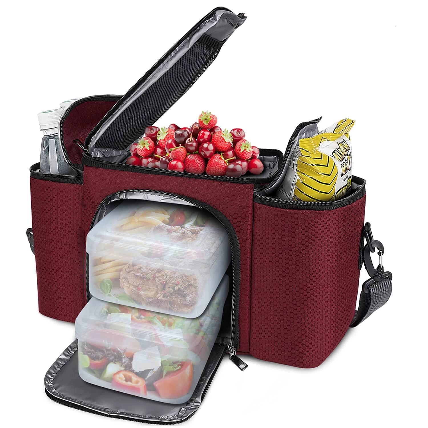  대형 점심 토트 백