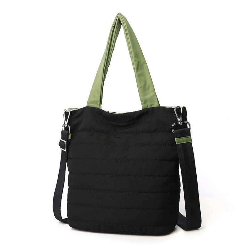 여행 캐주얼 패션 경량 퀼트  밝은 색상 퍼퍼 토트 백 
