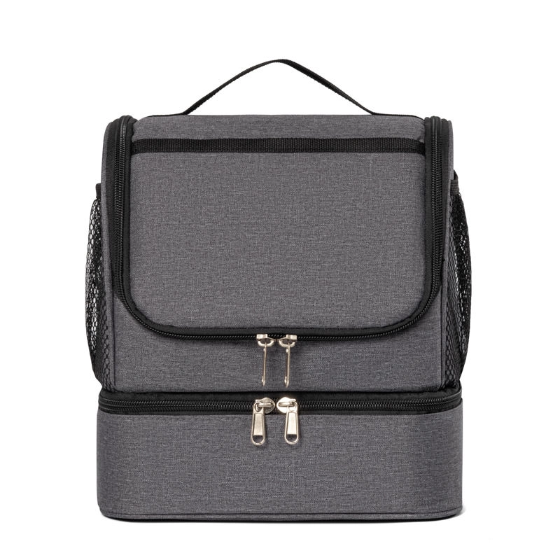 더블 데크 절연 누출 방지 점심 쿨러 가방