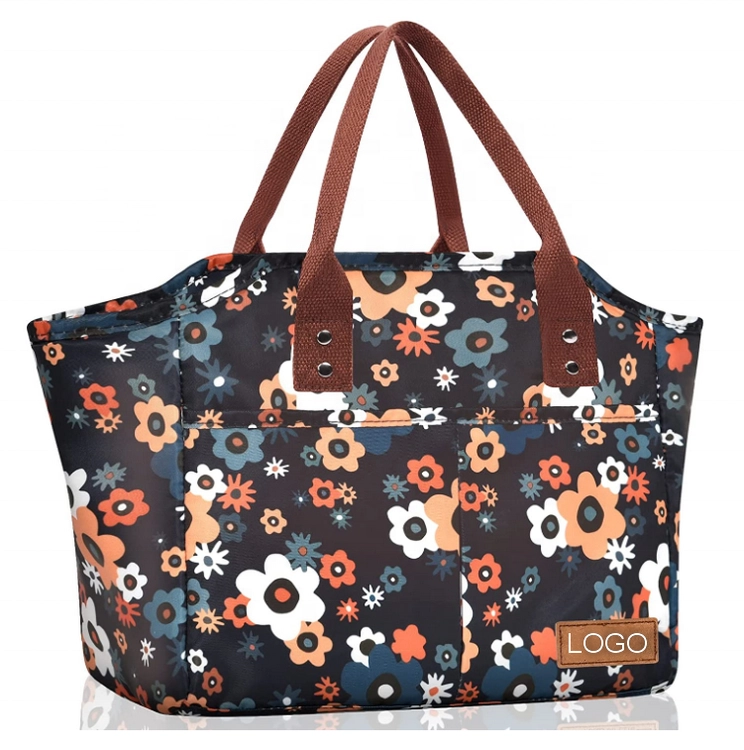 휴대용 열 캔 식품 상자 여성 절연 점심 쿨러 가방 