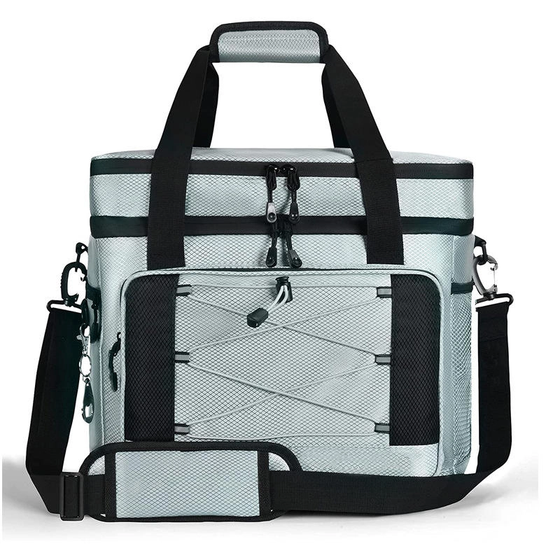 이중 레이어 대용량 휴대용 야외 방수 냉장 및 절연 도시락 가방