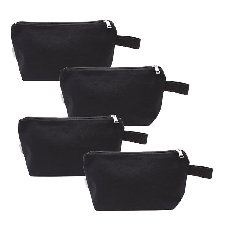 코튼 캔버스 파우치 세면 용품 여행 메이크업 에코 화장품 가방 