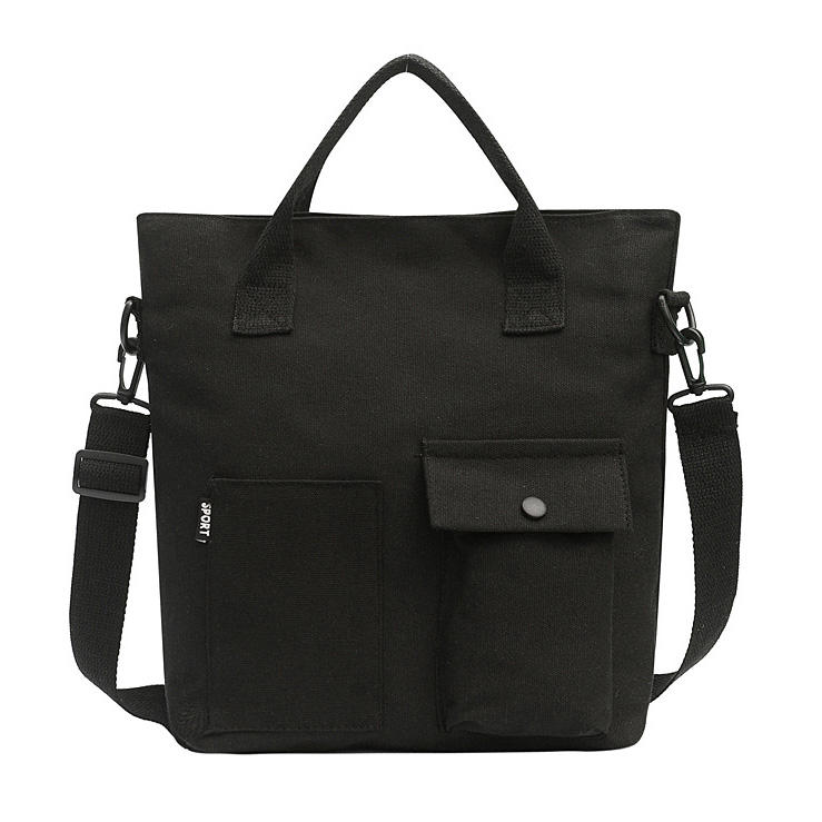 소녀  유행 면 끈달린  실용적인 대용량 화포 핸드백