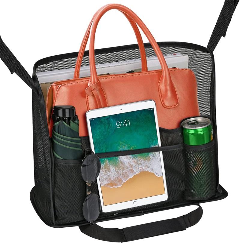 좌석 사이 대용량 그물 포켓 홀더 자동차 메쉬 핸드백 홀더