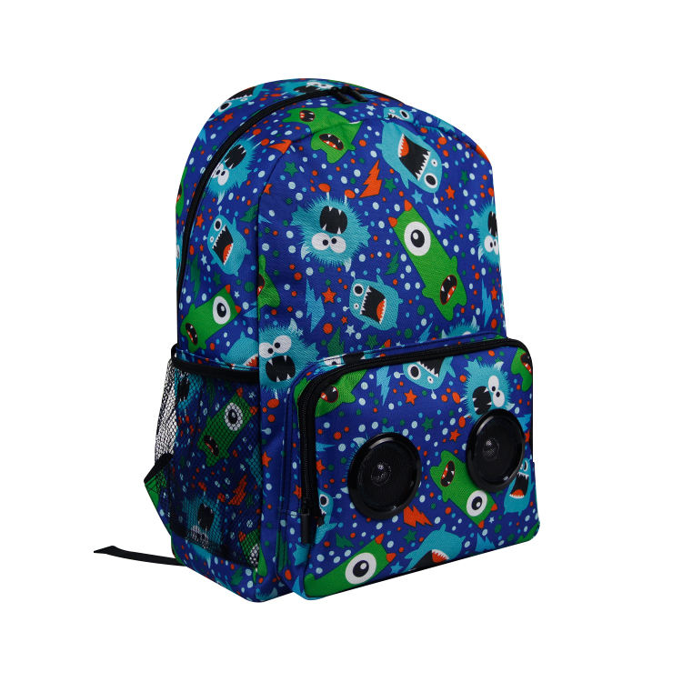 패션 고품질  Printinig 여행 노트북 스피커 배낭 방수 배낭 스피커