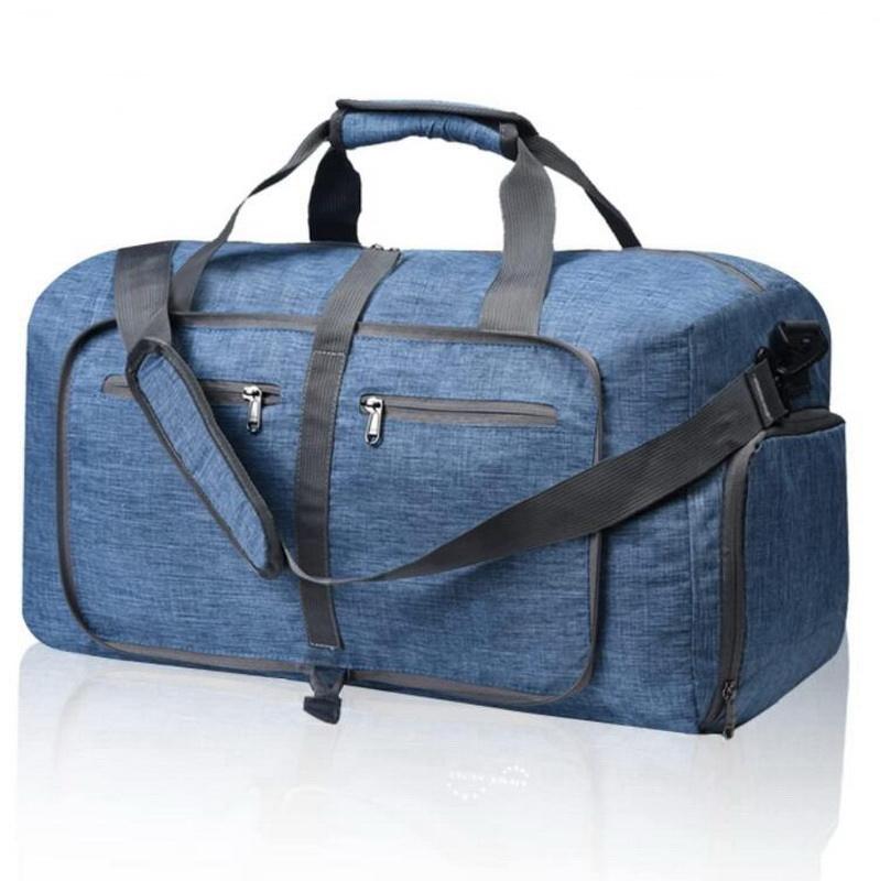 65L 접이식 방수 여행  의류 체육관 스포츠 신발 주머니 있는가방