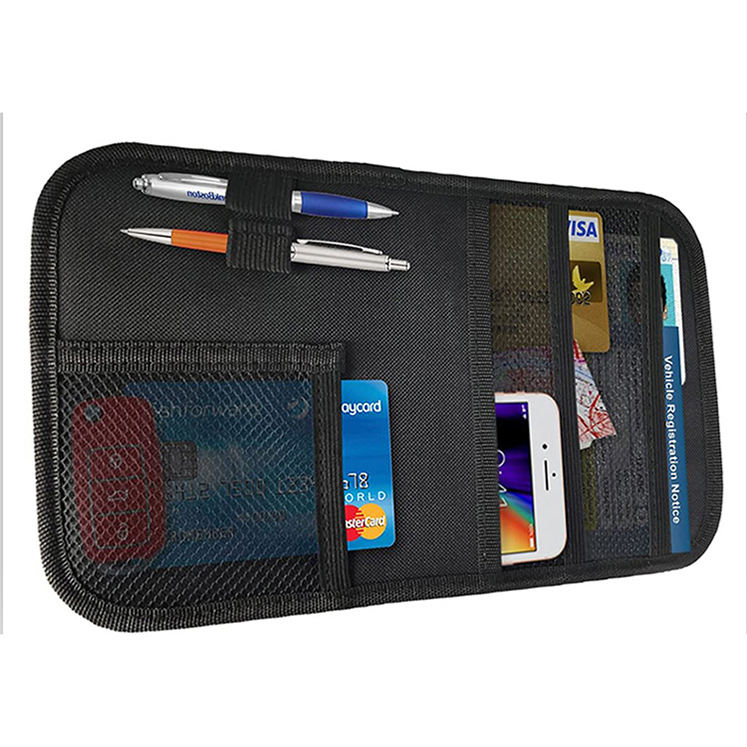 자동차, SUV 등록 및 보험 문서 홀더 자동차 선바이저 정리함