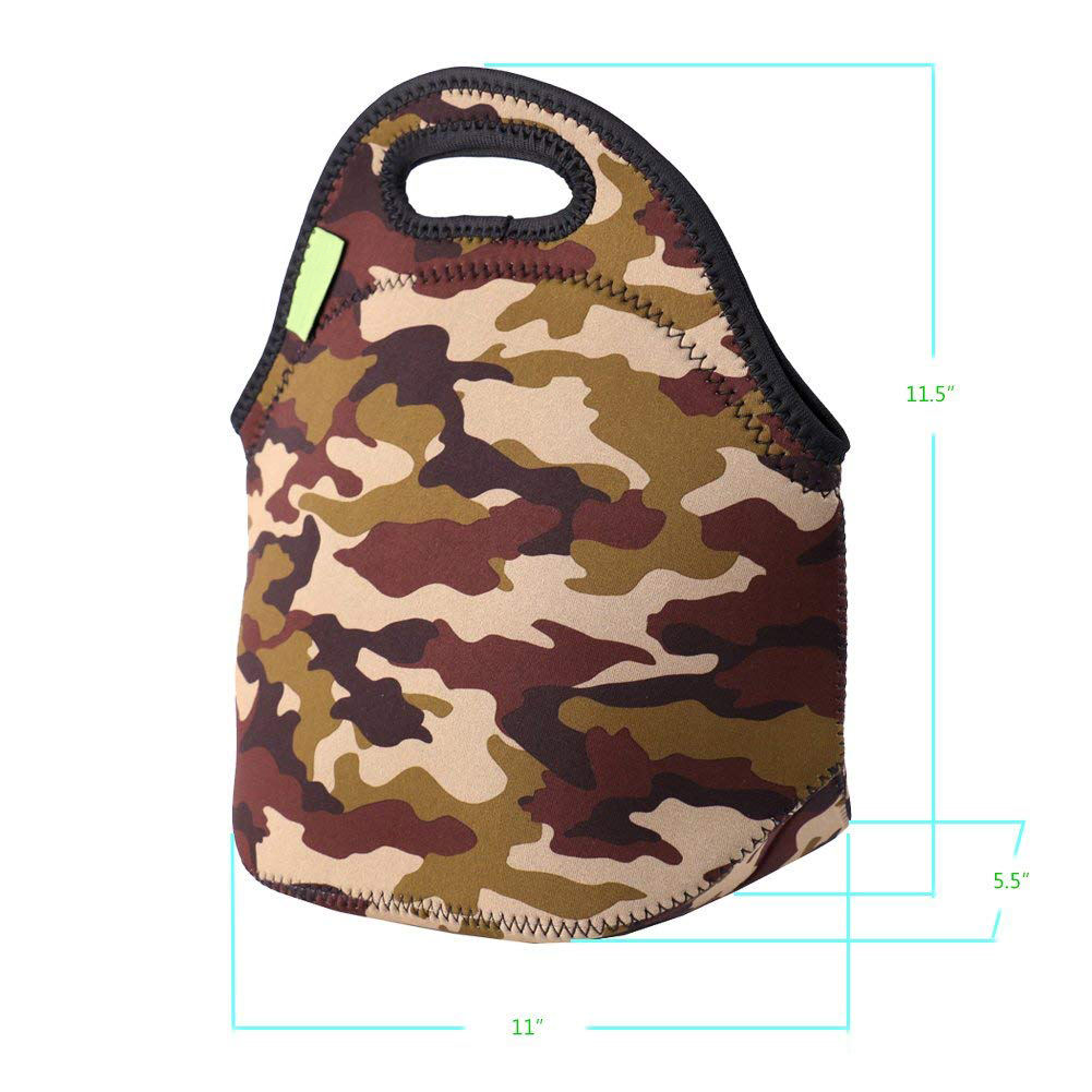네오프렌 맞춤형 위장 휴대용 절연 점심 쿨러 백 쿨러 토트 백