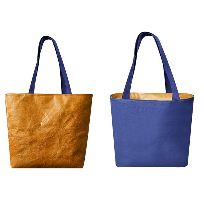 컨버터블 여성 유틸리티  가방 내구성 친환경 재사용 가능한 종이 토트 백