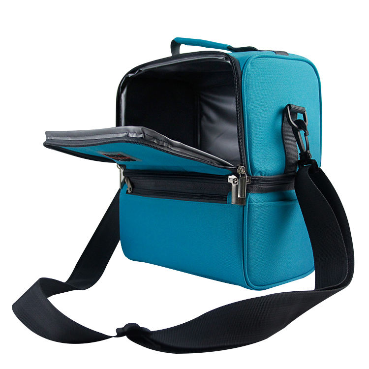 Wellpromotion 열 절연 2 구획 토트 런치 쿨러 백 여성용, 남성용