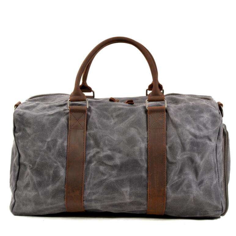 내구성 방수  체육관 스포츠  왁스 칠한 캔버스  피트니스 백 