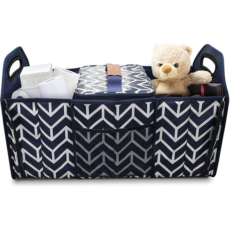 블루 Foldable 대형  부팅 구획 자동차 트렁크  쿨러 가방