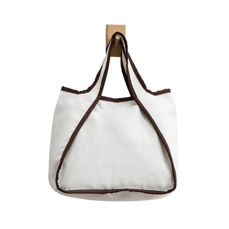 고품질 대용량 유기농 면화 캔버스 토트 백 패션 레이디 핸드백 