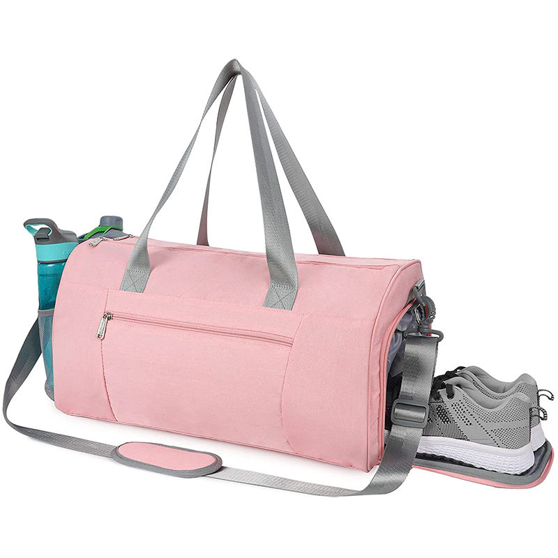 운동 선수 피트니스  체육관 방수 숙녀 핑크 여행 듀펠 백 