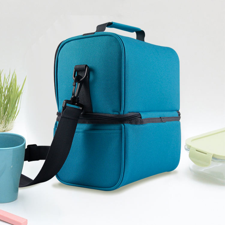 Wellpromotion 열 절연 2 구획 토트 런치 쿨러 백 여성용, 남성용