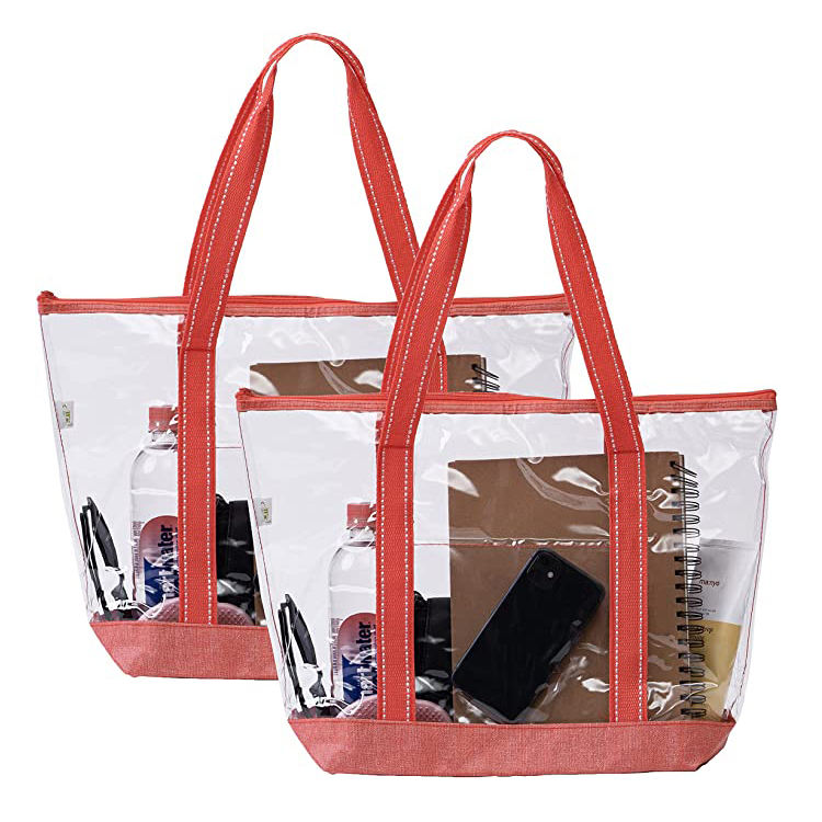  방수 투명한 pvc 어깨  큰  운반물 쇼핑 백