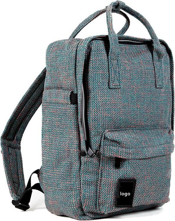 새로운 대마 친환경  노트북 배낭 여행 학교 황마 백 팩 