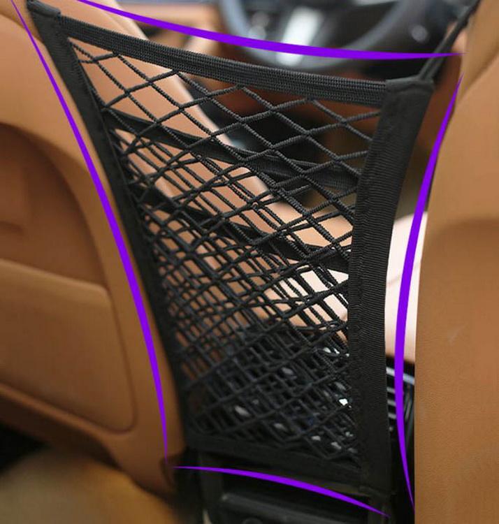 좌석 사이 탄성 3 레이어 메쉬 자동차 그물  홀더
