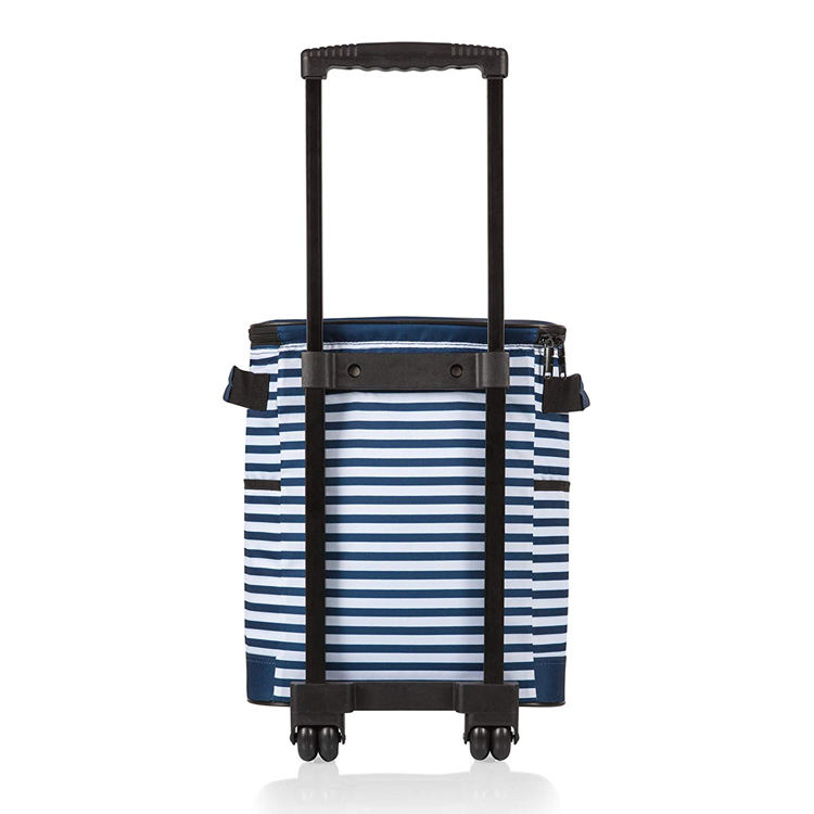 바퀴가 달린 대형 롤링 야외 절연 점심 가방 트롤리 피크닉 쿨러 백