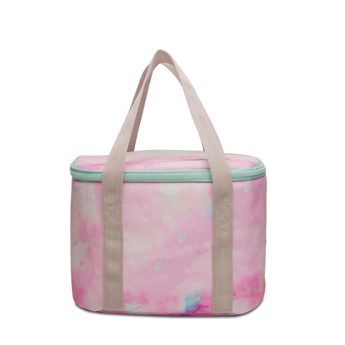 휴대용 야외 피크닉 절연 패브릭 쿨러 토트 백 