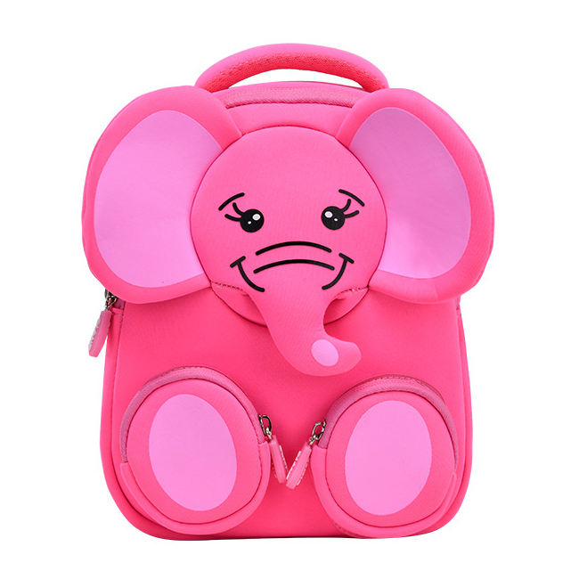 방수 네오프렌 유아미니 귀여운 만화 코끼리 배낭 키즈  연령 2-6 세 
