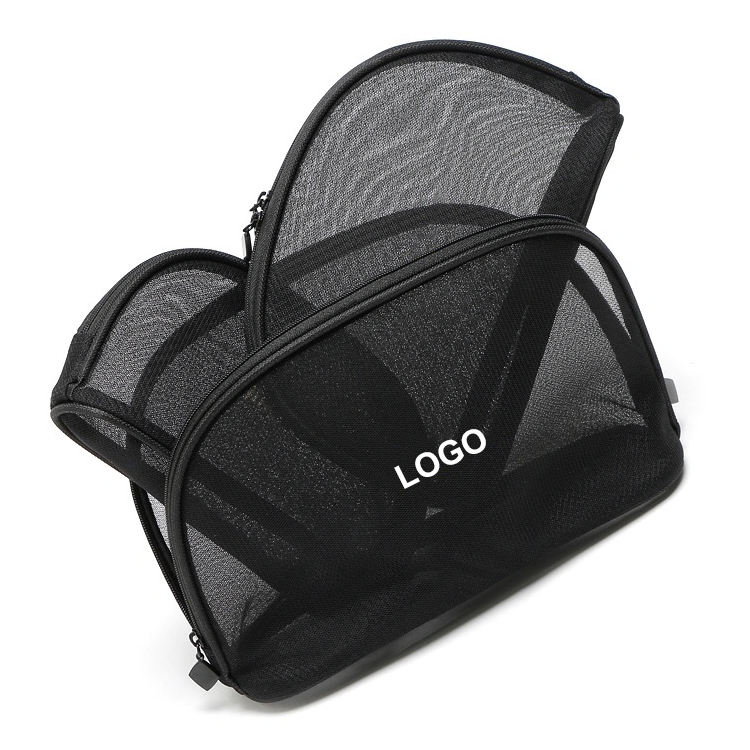 지퍼 메시 화장용 부대는 메이크업 여행 가방