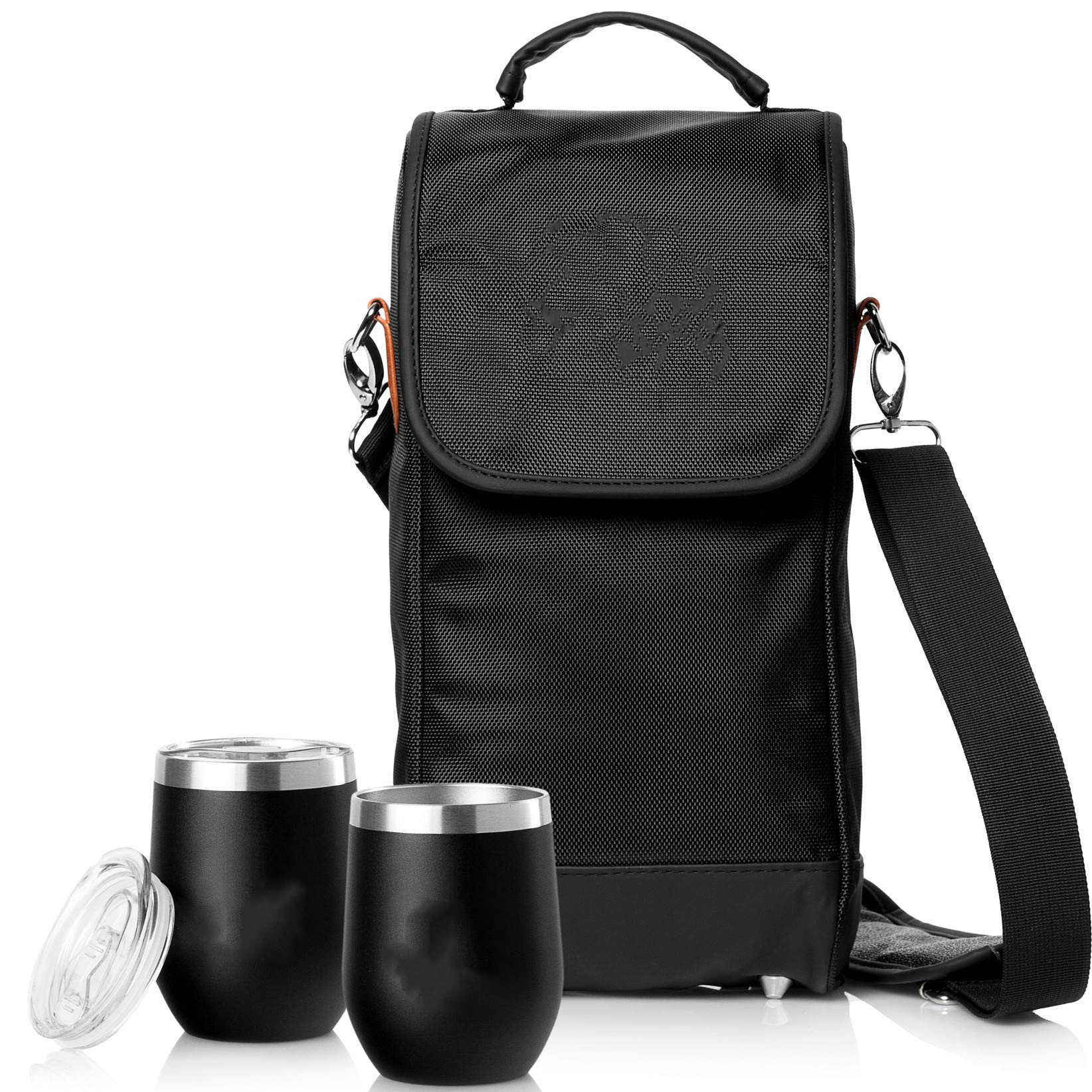 2 병 와인 캐리어 가방 케이스  방수 토트 와인 쿨러가방 