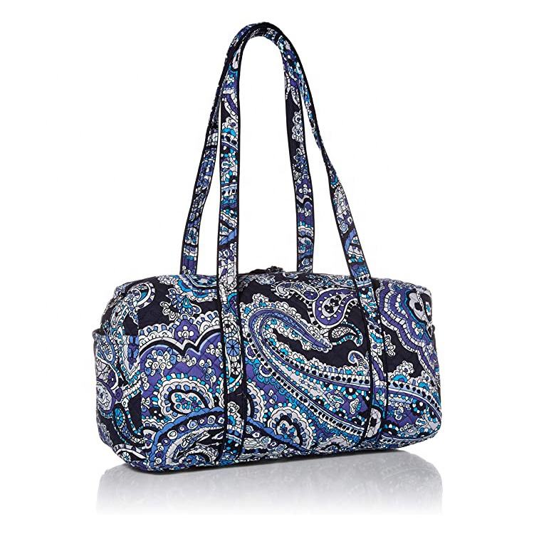 여성용 코튼 미디엄 백 여행용 체육관 스포츠