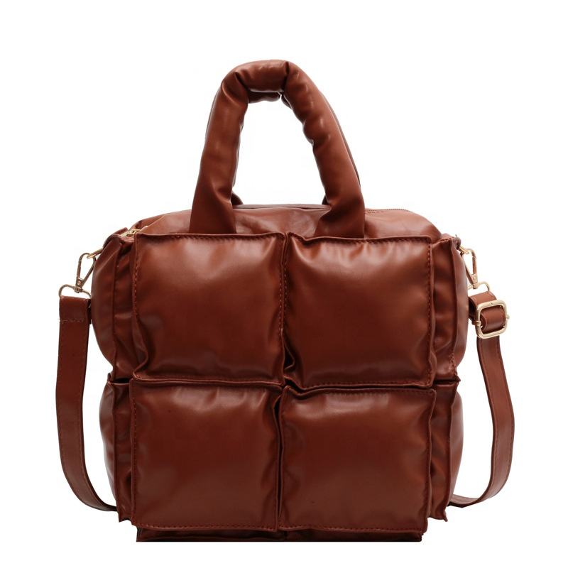 뜨거운 판매  나일론 퀼트 패딩 푹신한 토트 백 퀼트 호흡기 가방 