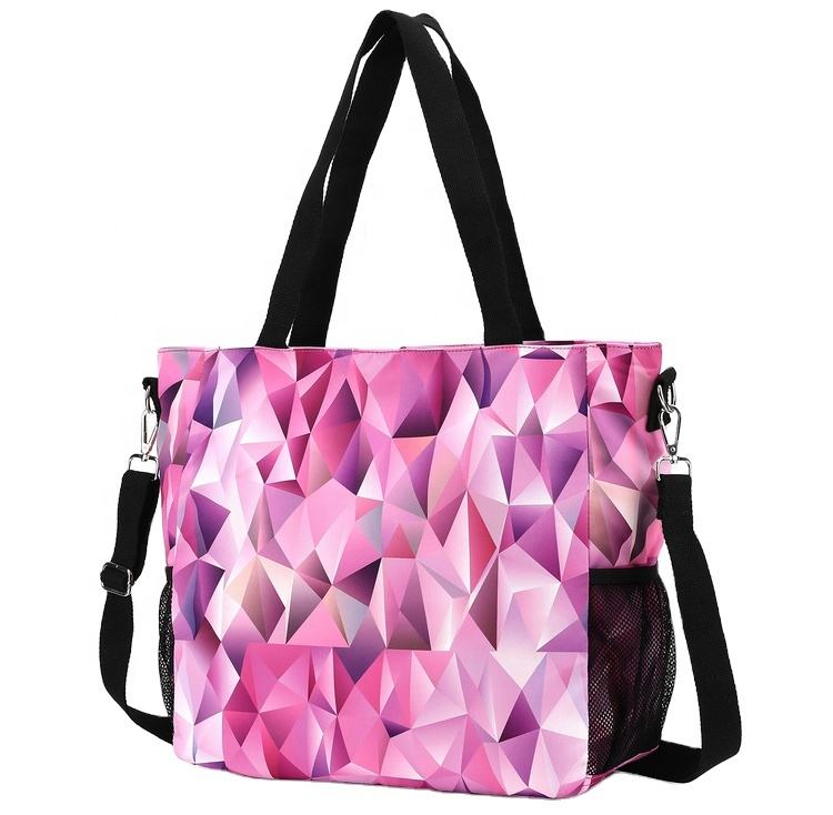 인쇄 로고와 휴대용  대형 공간  유틸리티 토트 숄더 캐리 백 