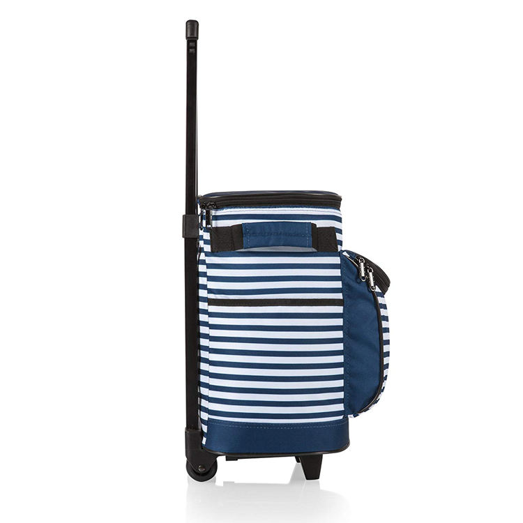 바퀴가 달린 대형 롤링 야외 절연 점심 가방 트롤리 피크닉 쿨러 백