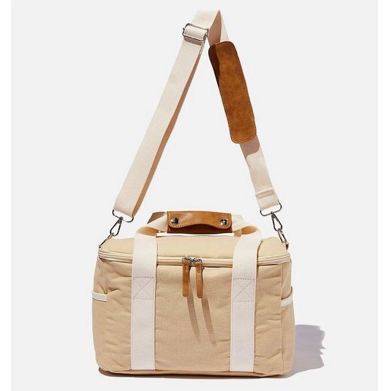 여행 맥주 음료 격리된 부대 Eco 친절한 면 화포 픽크닉 도시락 상자 음식 냉각기 부대 