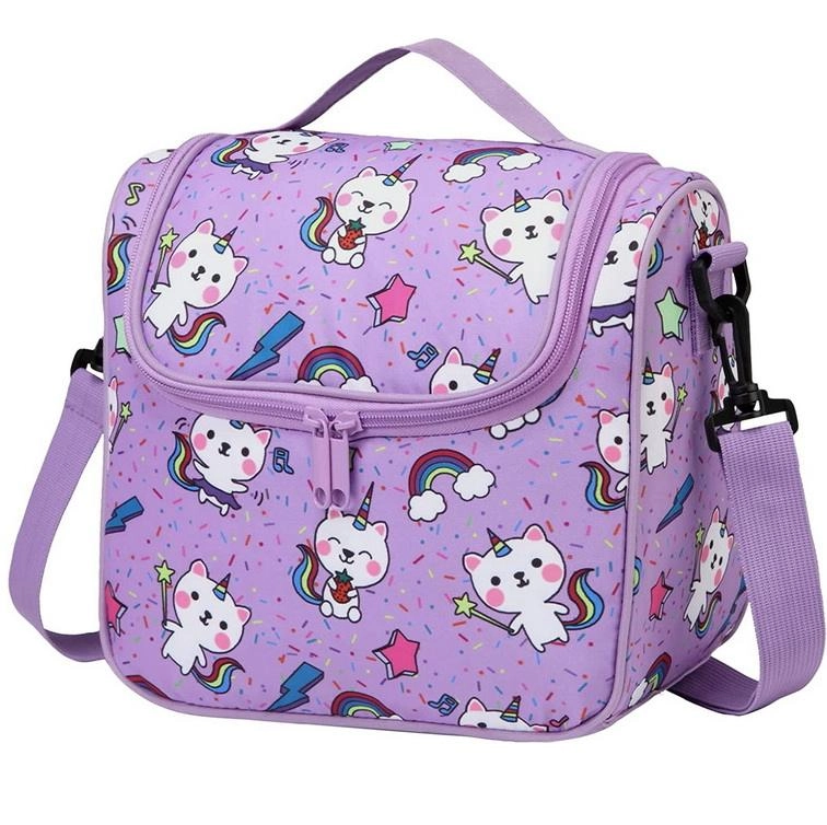 야외 핸드 캐리 어린이 성인 지퍼 토트 도시락 가방