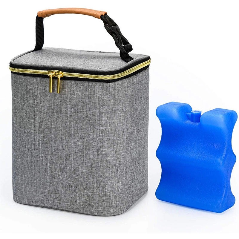 재사용 가능한 절연 수유 엄마 데이케어 아이스 팩이 포함된 모유 쿨러 백