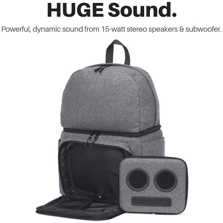 2020 새로운 패션 열 내장 스피커 쿨러 가방, 절연 라디오 쿨러 배낭