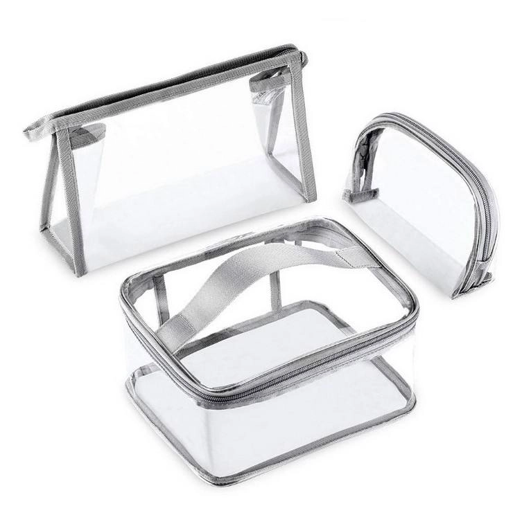  럭셔리 방수 투명 클리어 메이크업 뷰티 지퍼 파우치 