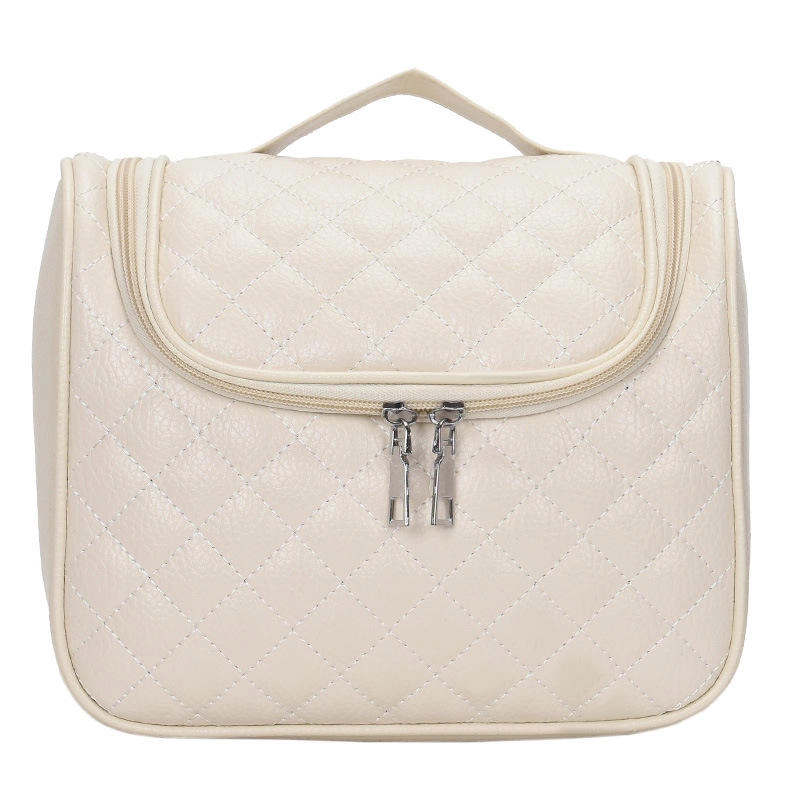 pu 가죽 메이크업 토트 백 파우치