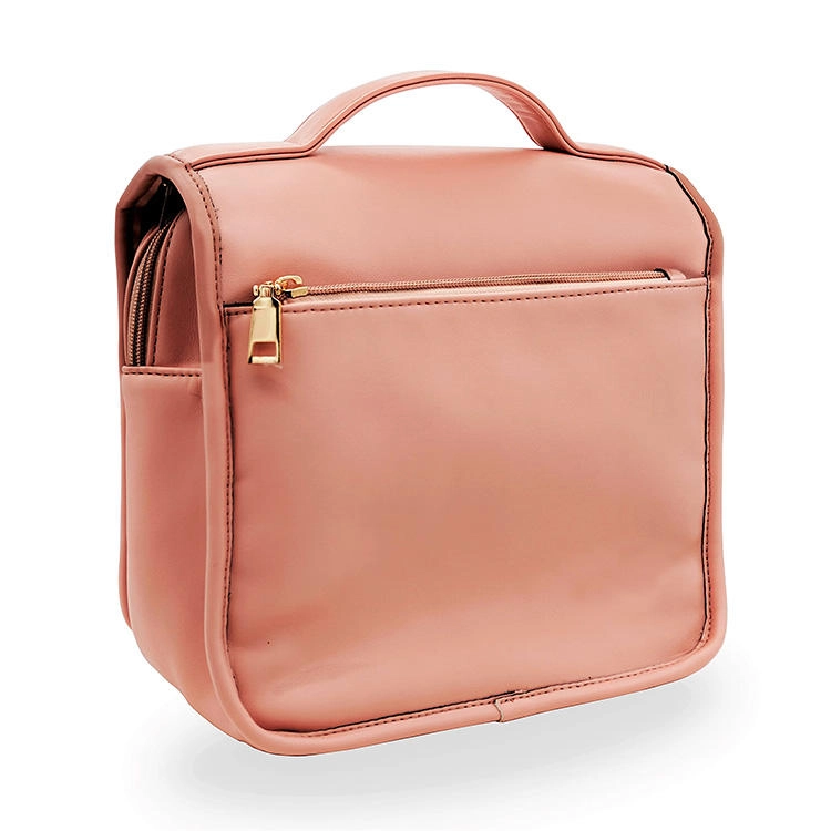 럭셔리 PU 여행 화장품 케이스 매달려 세면 용품 가방 