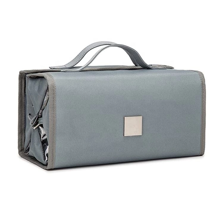 유행 롤업 친환경 화장품 세면 용품 보관 가방 