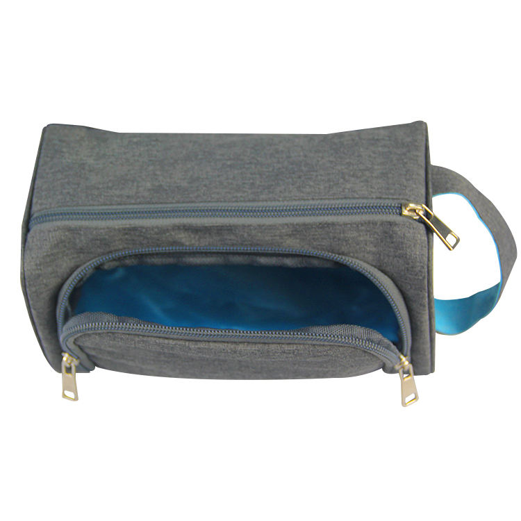 여성과 남성을 위한 재활용된 rpet 사용자 정의 브랜드 로고 여행 화장품 메이크업 가방 세면용품