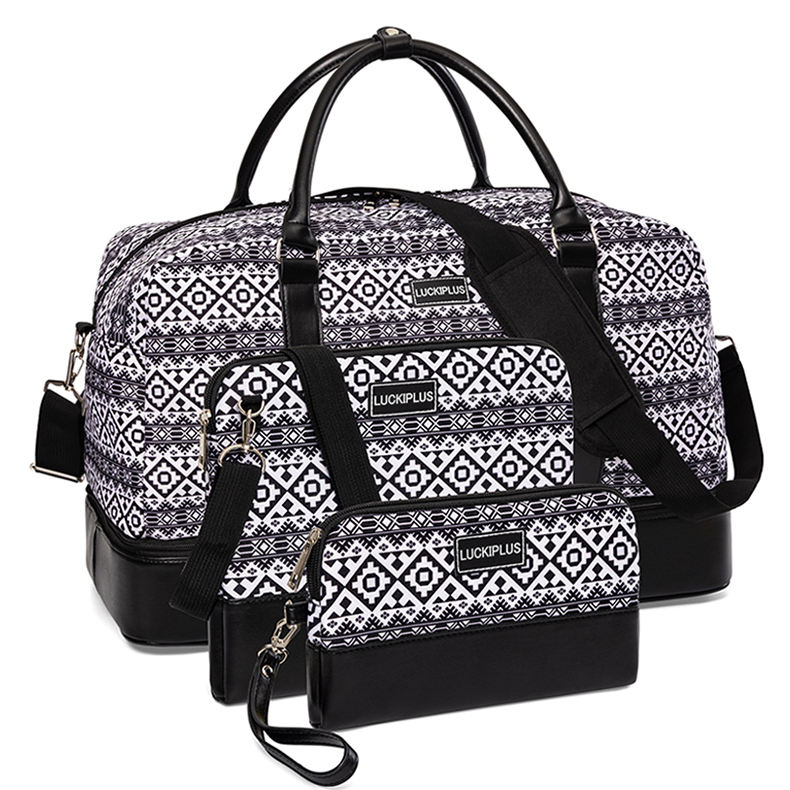  인쇄 듀펠 슬링 가방 화장품 파우치  듀펠 여행 가방 세트